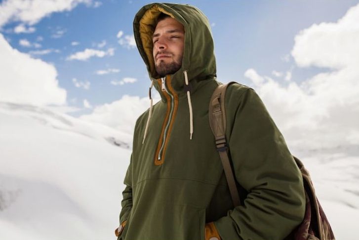 Merino-Fleece-Hoodie Saas-Fee